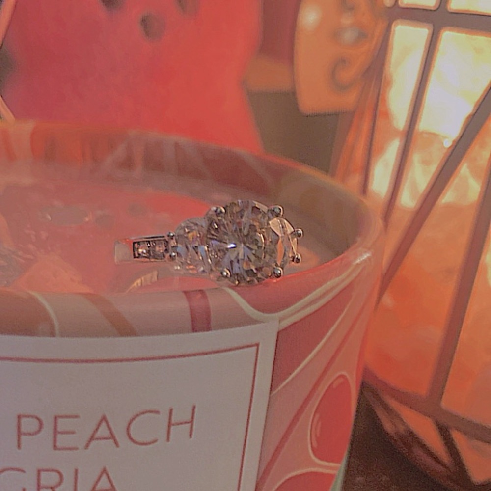 Pink n Silver ring
